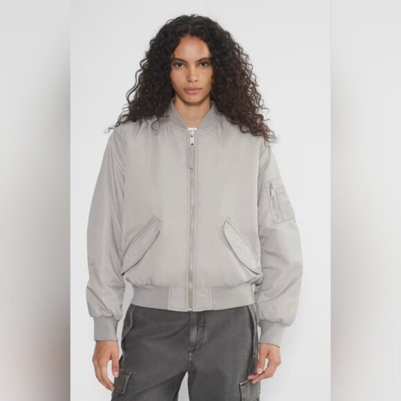 Wilfred Free Avion Black Bomber Jacket - Size S - Picture 7 of 7